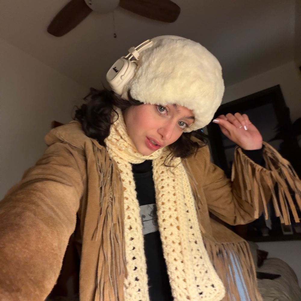 Elegant Cream Fur Hat